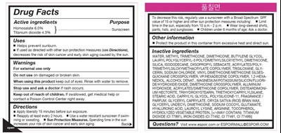 Outer Package_carton Label (Espoir Be Velvet Cover Cushion Carton Label)